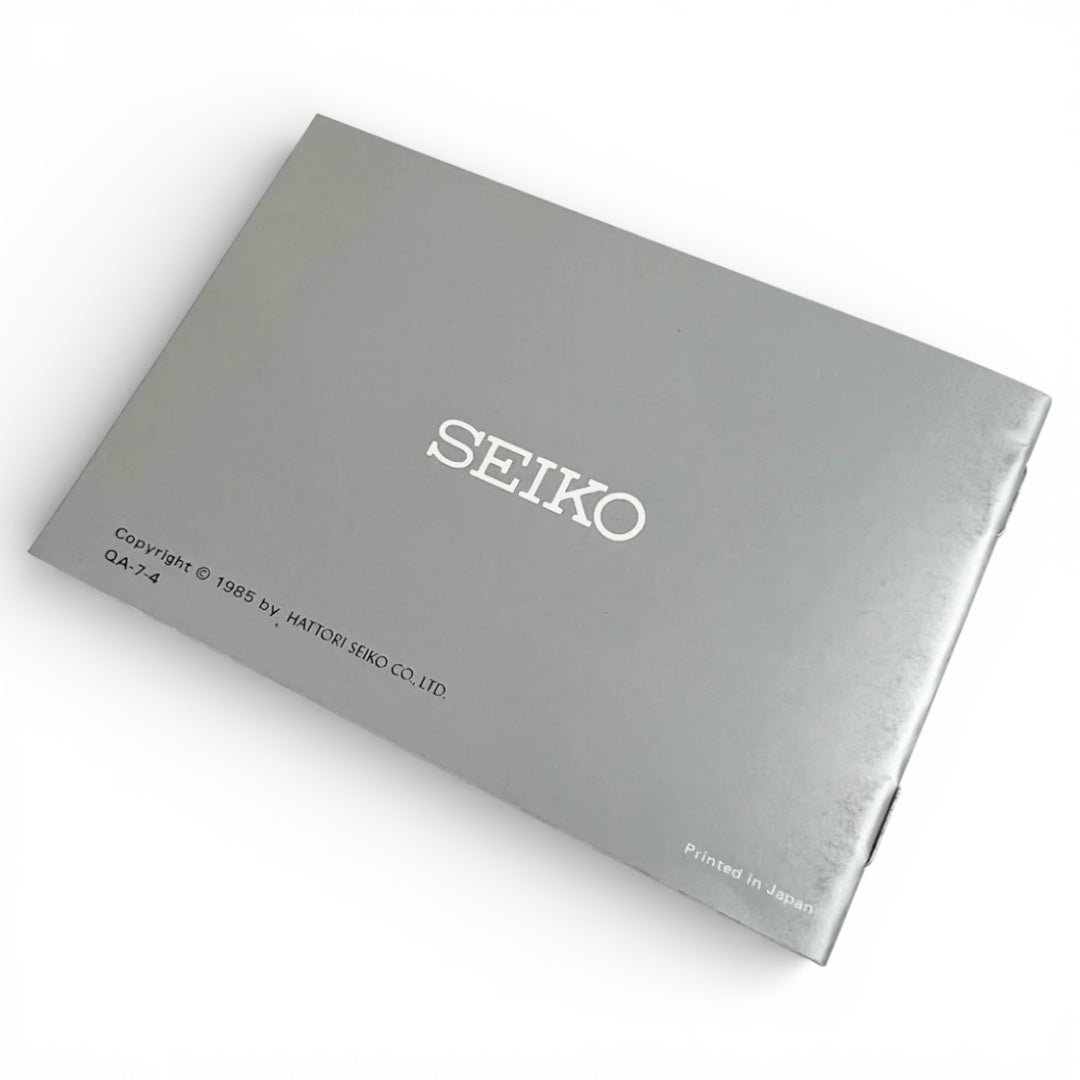 1987 Seiko Instruction Booklet