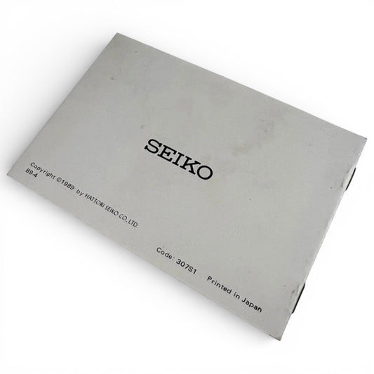 1989 Seiko Blank Guarantee Booklet NOS