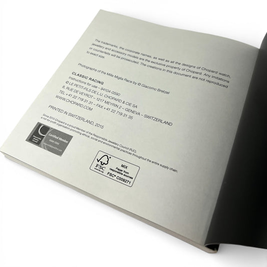 2015 Chopard ‘Classic Racing’ Instruction Booklet