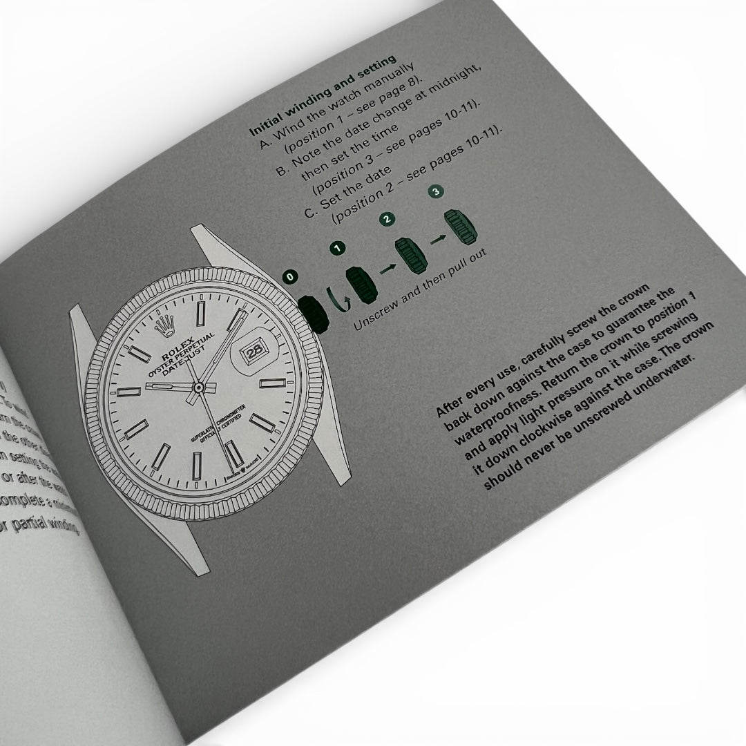 2020 Rolex Oyster Perpetual Datejust Booklet
