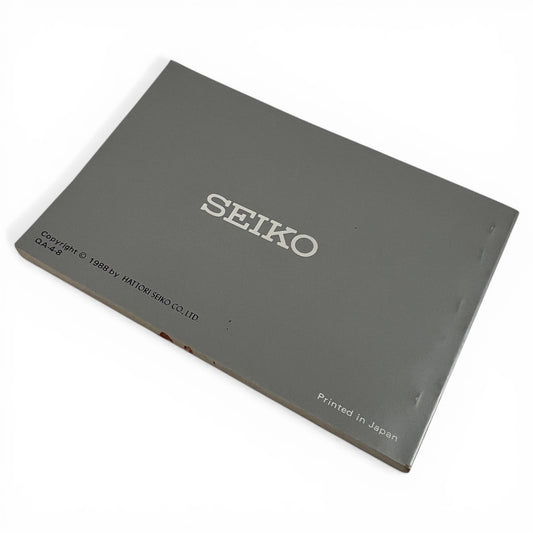 1988 Seiko 8M25 Sports 150 Alarm Chronograph Instruction Booklet