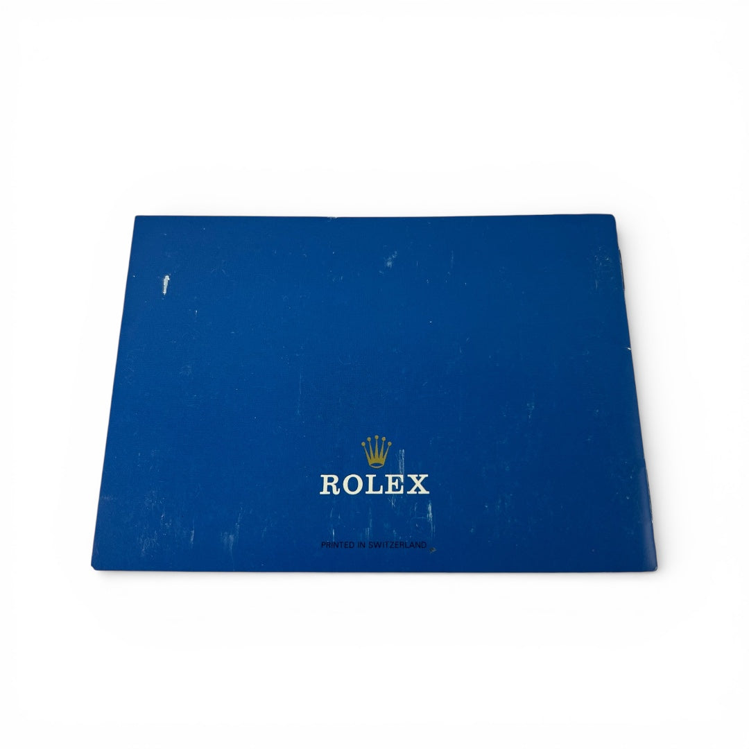 1991 Rolex Submariner Booklet