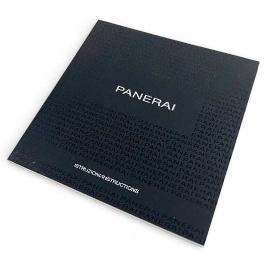 2016 Panerai Luminor Base 8 Days Instruction Booklet