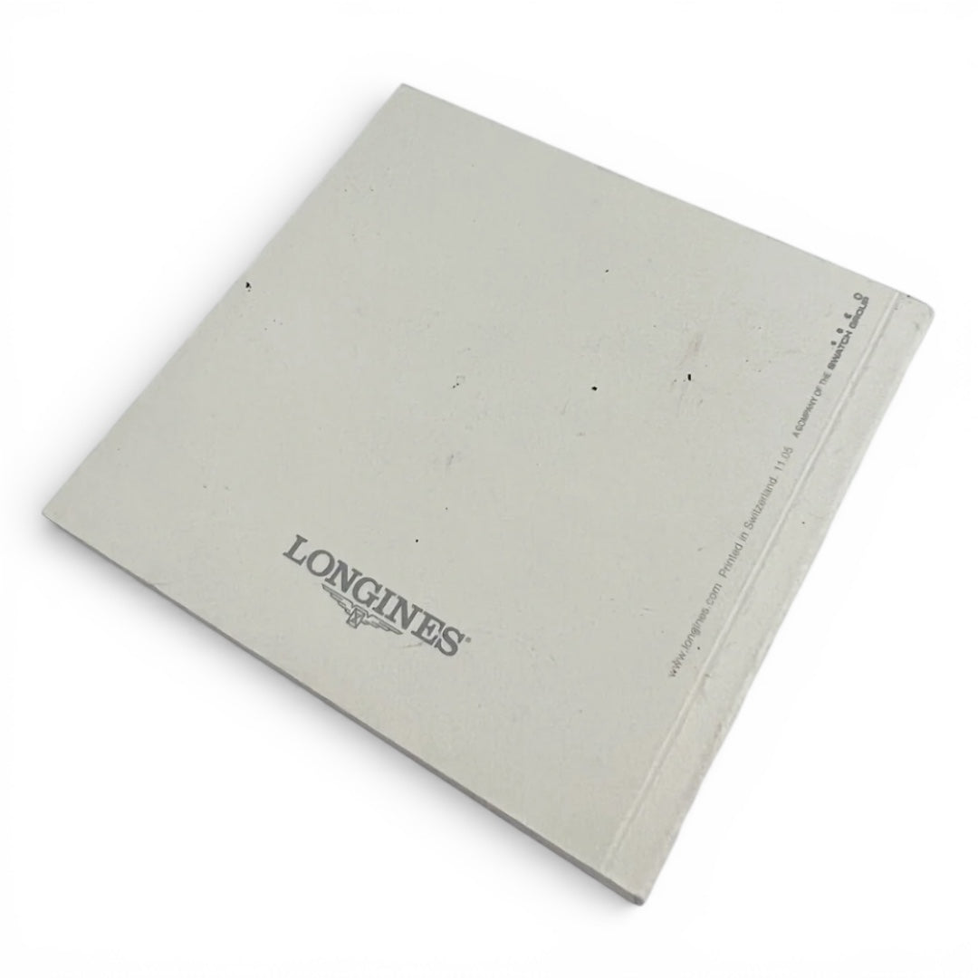 2005 Longines International Warranty Booklet