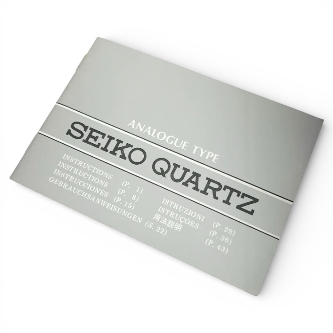 1987 Seiko Instruction Booklet