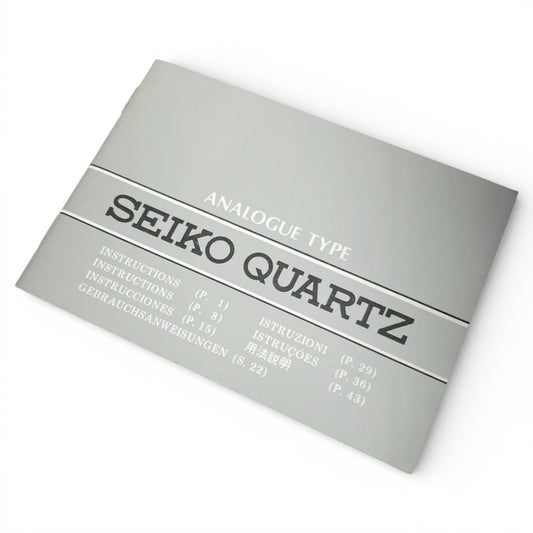 1987 Seiko Instruction Booklet