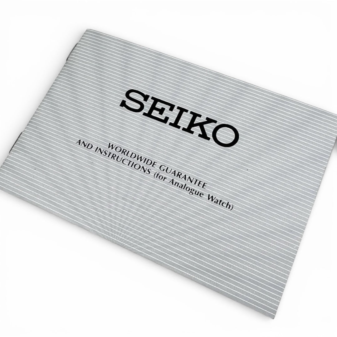 1992 Seiko Blank Guarantee Booklet NOS
