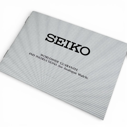 1992 Seiko Blank Guarantee Booklet NOS