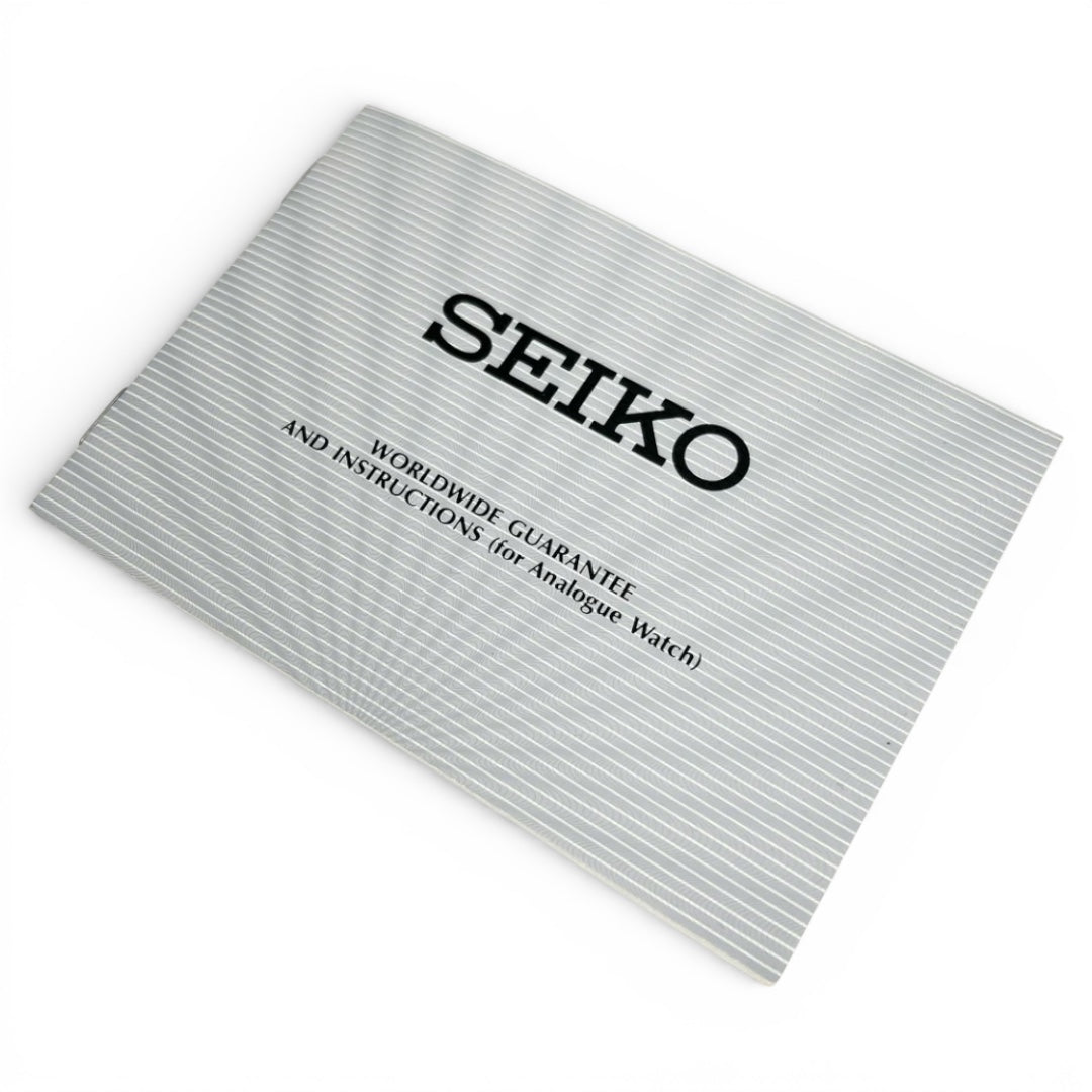1991 Seiko Blank Guarantee Booklet NOS