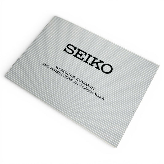 1991 Seiko Blank Guarantee Booklet NOS
