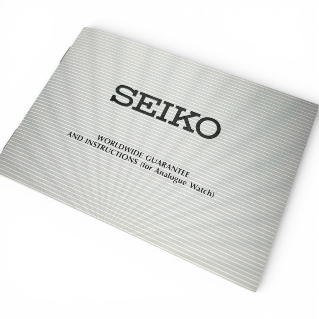 1989 Seiko Blank Guarantee Booklet NOS