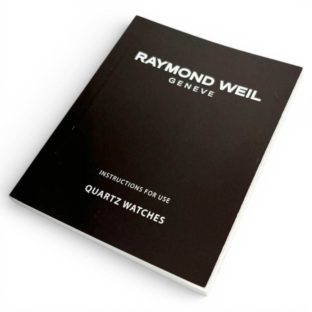 Raymond Weil Quartz Watches Instruction Booklet