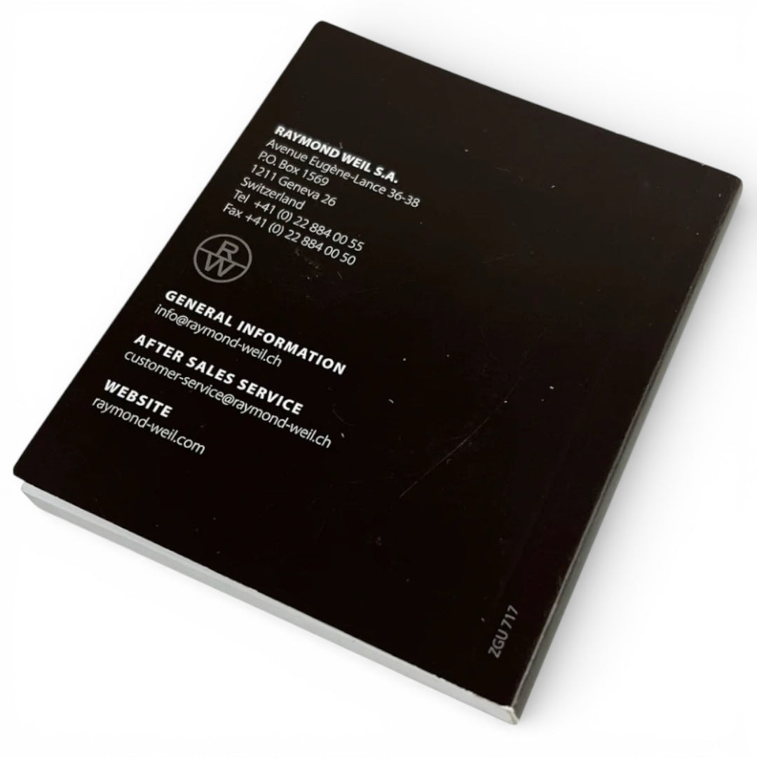 Raymond Weil Quartz Watches Instruction Booklet