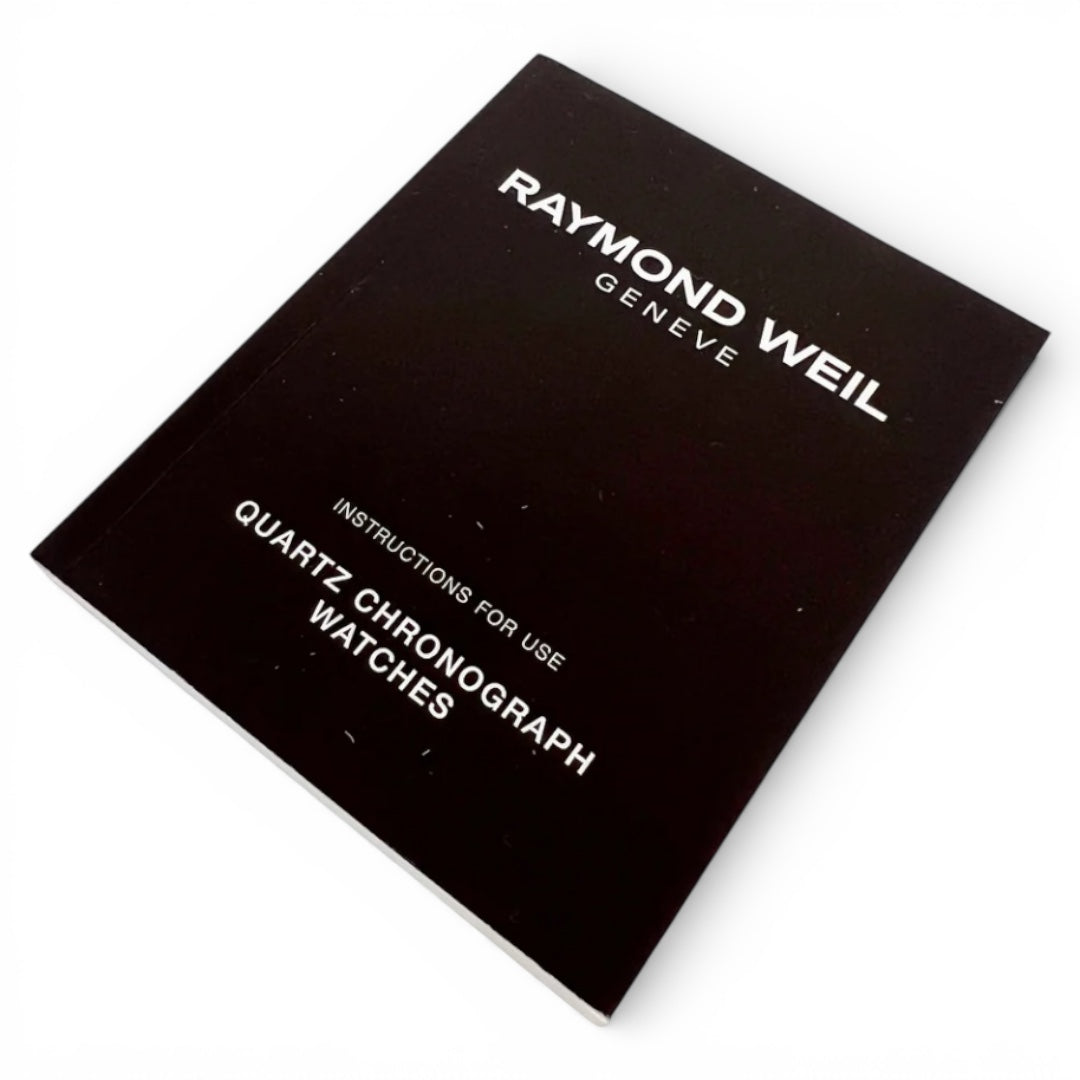 Raymond Weil Quartz Chronograph Instruction Booklet