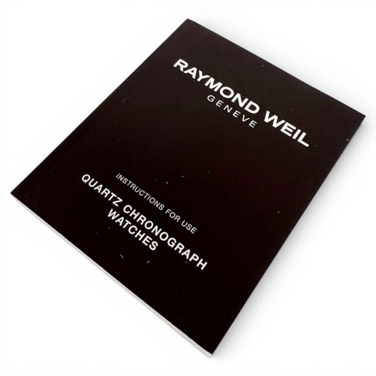 Raymond Weil Quartz Chronograph Instruction Booklet