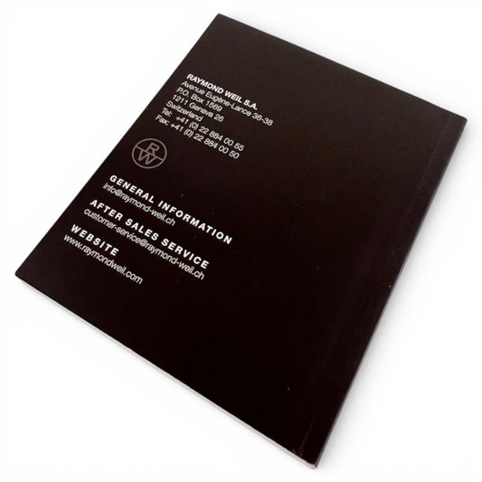 Raymond Weil Quartz Chronograph Instruction Booklet