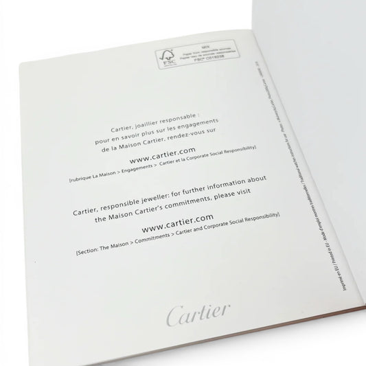 2018 Cartier Instruction Booklet
