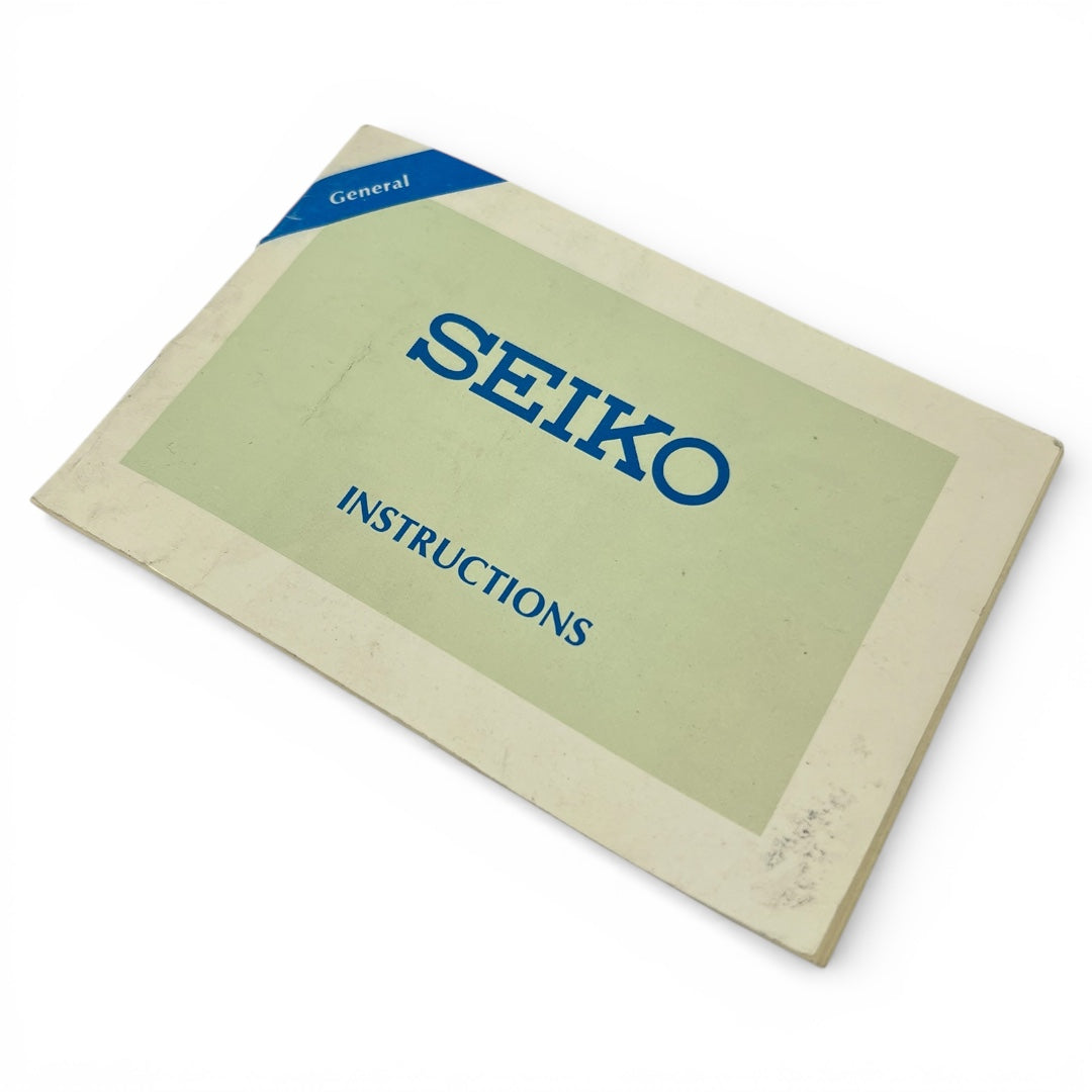 1972 Seiko Instruction Booklet