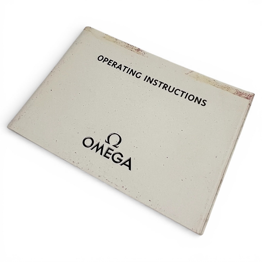 1999 Omega Operating Instructions Booklet 03090160M