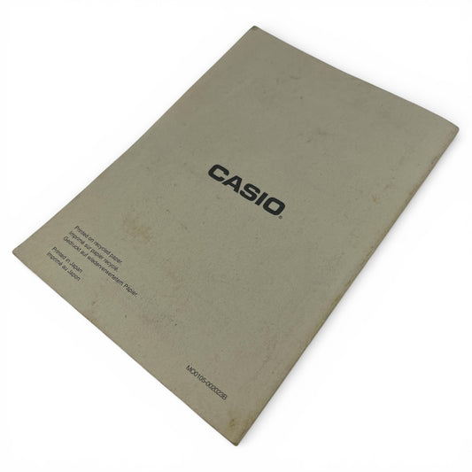 Casio Instruction Booklet Module 1376