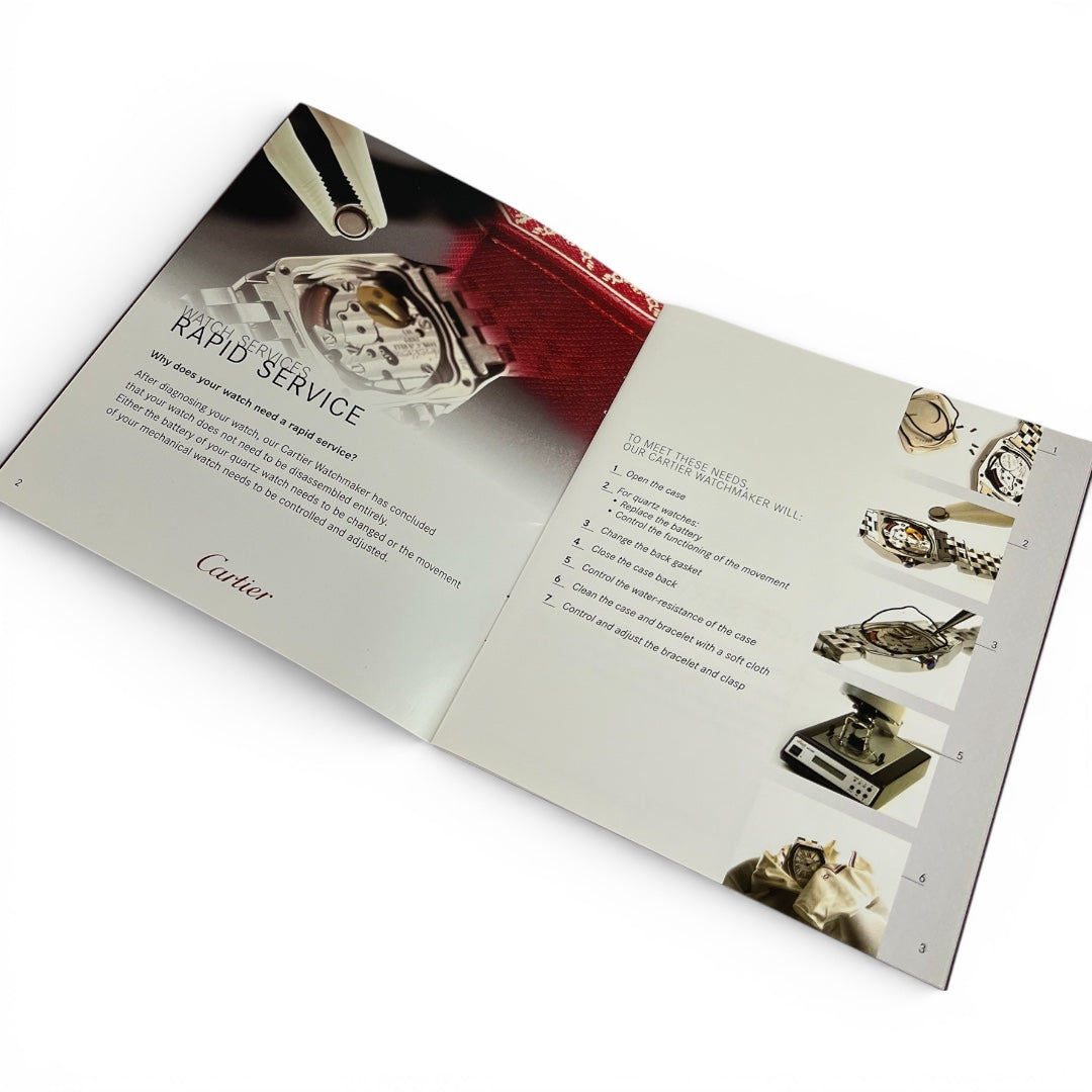 2008 Cartier Watch Services Booklet