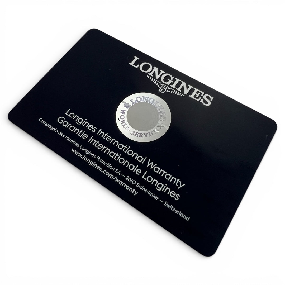 2020 Longines International Warranty Card