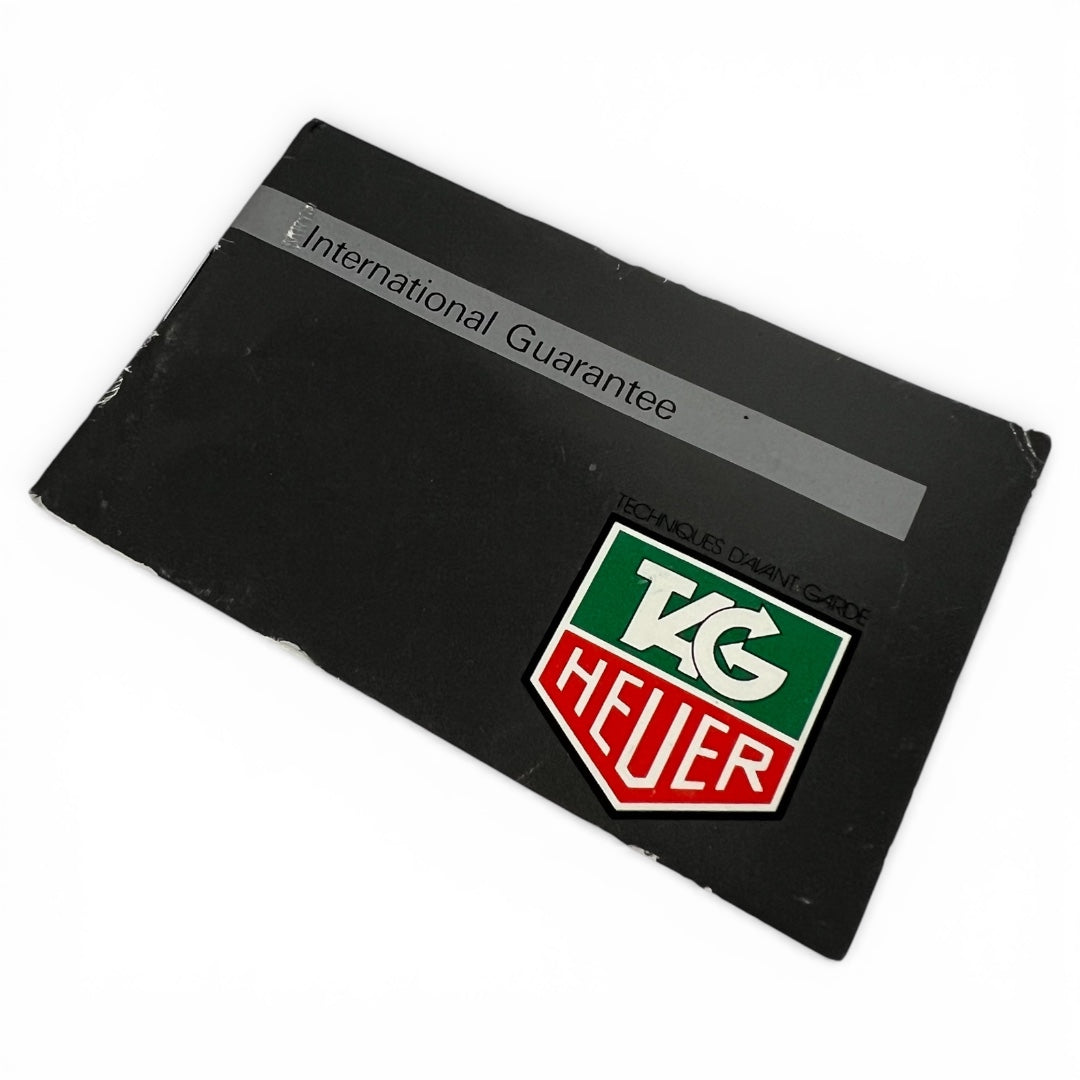 1990 Tag Heuer Formula 1 472.513 Guarantee Booklet