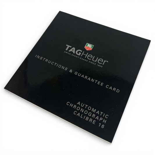 2007 Tag Heuer Automatic Chronograph Calibre 16 Instruction Booklet