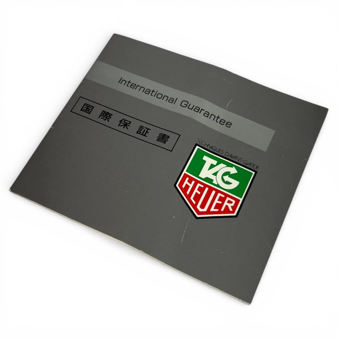 1989 Tag Heuer Guarantee Booklet (Japanese)