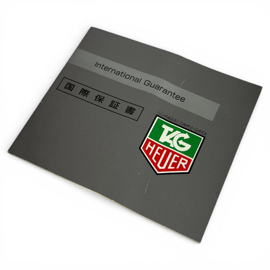 1989 Tag Heuer Guarantee Booklet (Japanese)