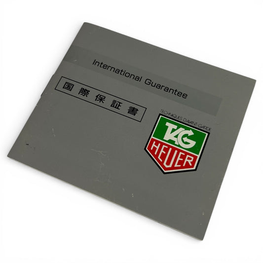 1994 Tag Heuer WG1220.BB0438 Guarantee Booklet (Japanese)