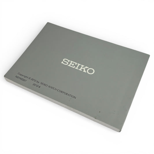 2012 Seiko Diver’s Watch Instruction Booklet