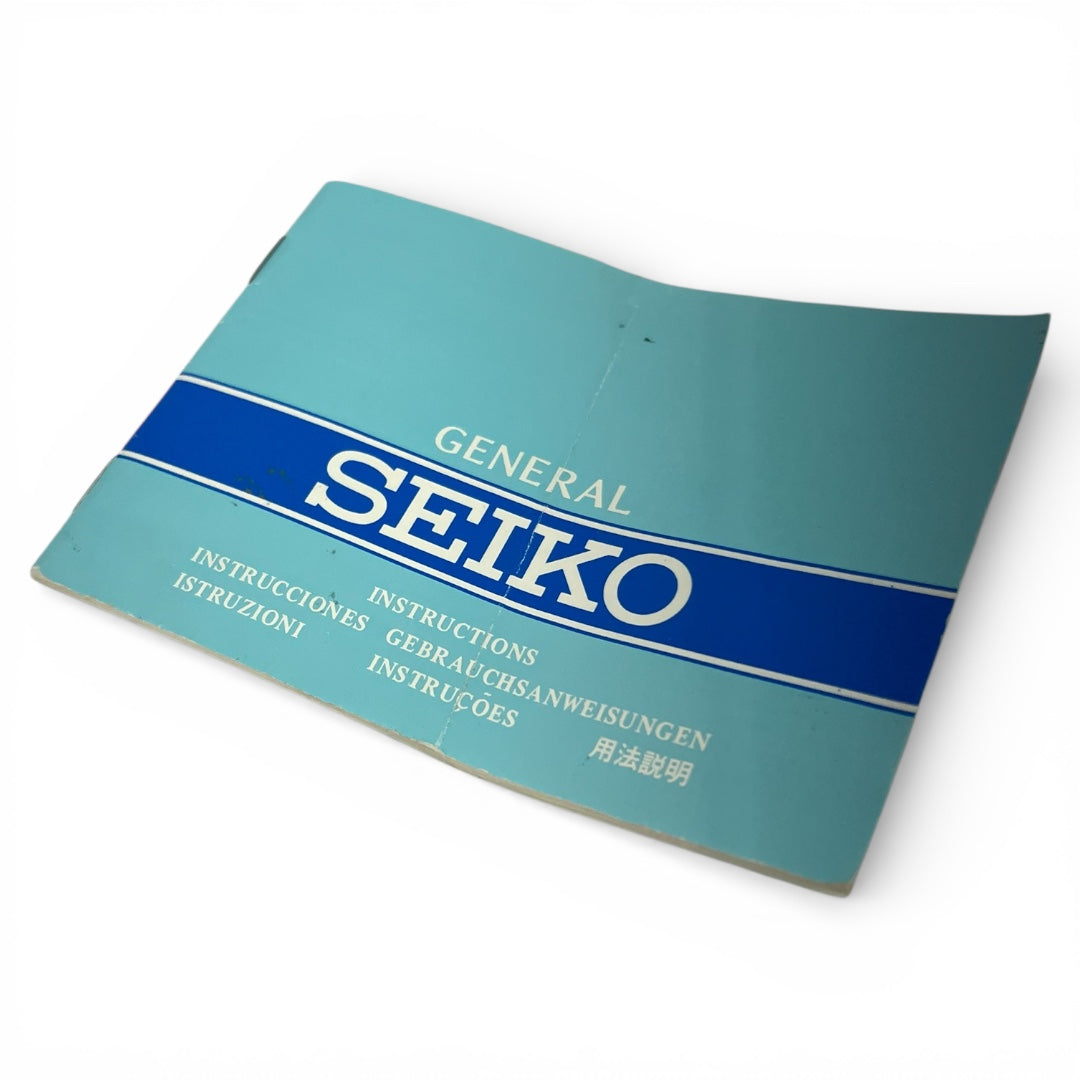 1985 Seiko Watch Instruction Booklet