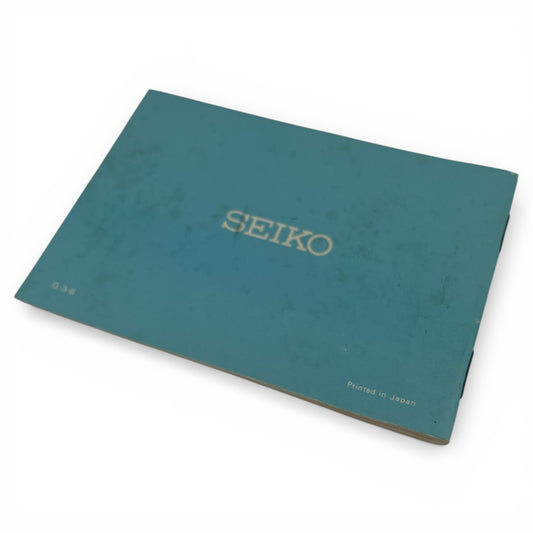 1970s/1980s Seiko Watch Instruction Booklet
