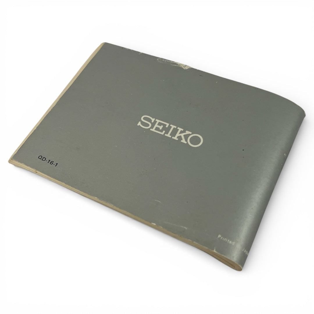 1970s Seiko D138 Sports 100 Digital Alarm Chronograph Instruction Booklet
