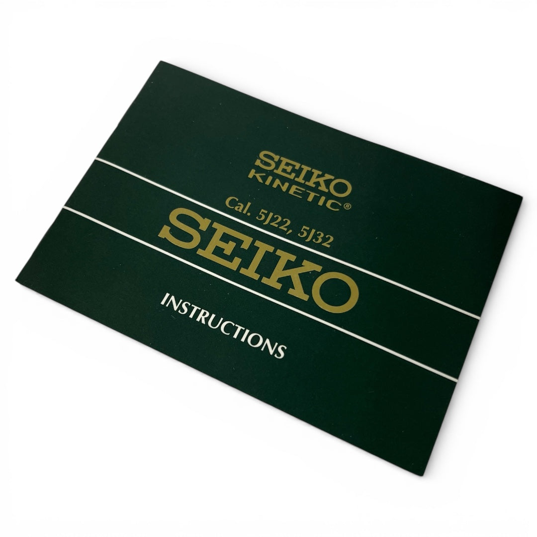 2002 Seiko Kinetic 5J22 & 5J32 Instruction Booklet
