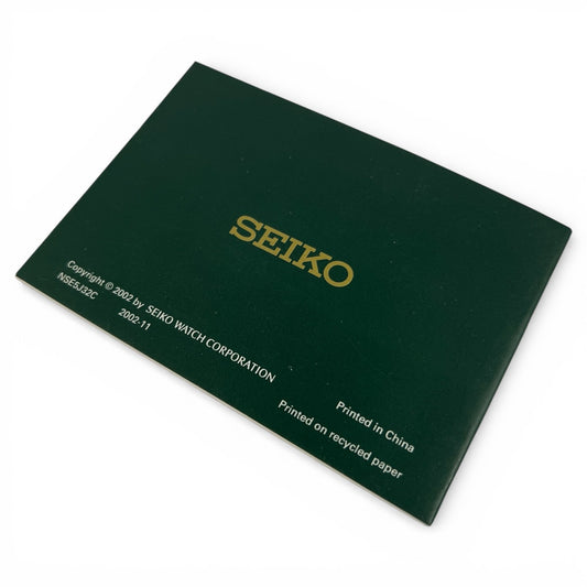 2002 Seiko Kinetic 5J22 & 5J32 Instruction Booklet