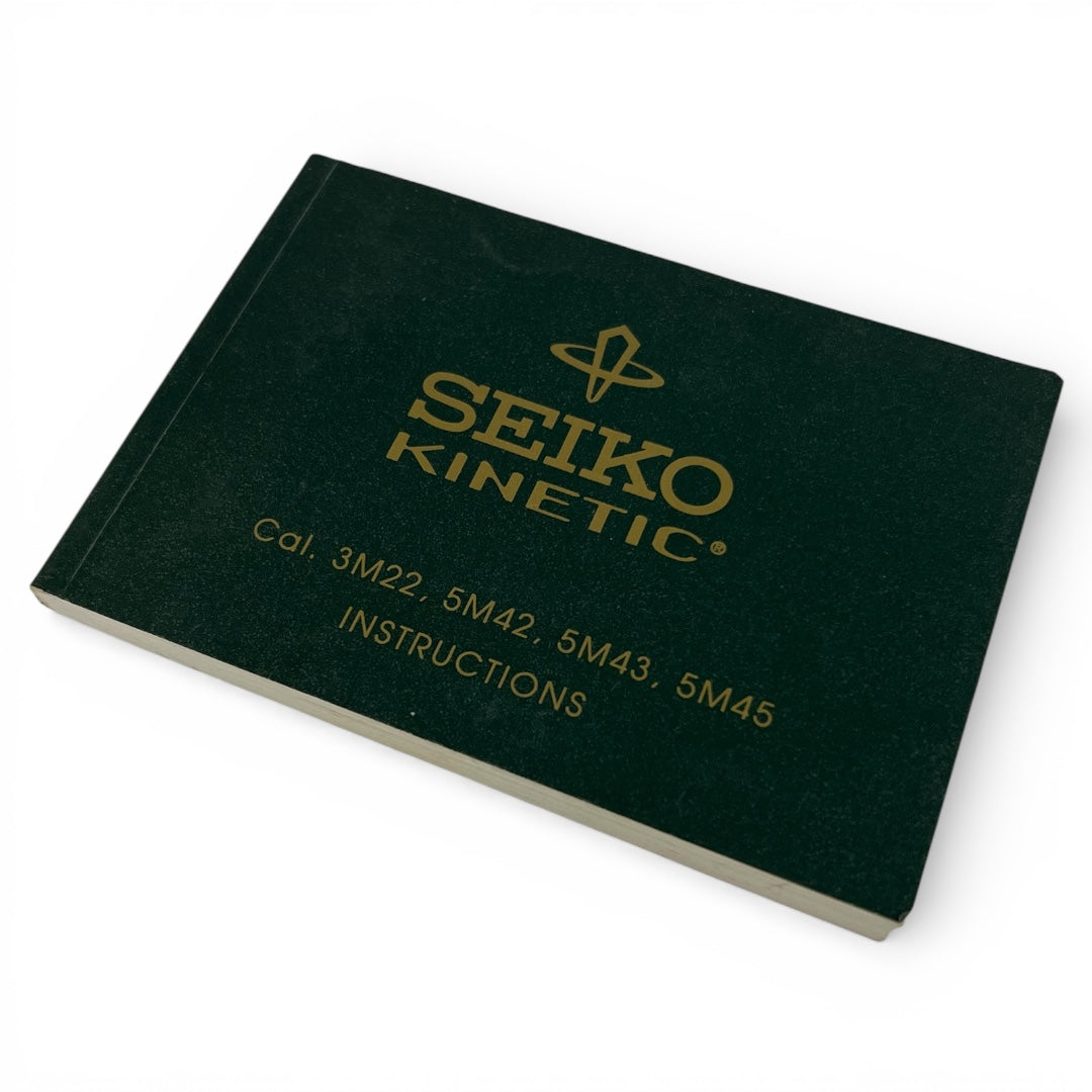 1996 Seiko Kinetic 3M22, 5M42, 5M43 & 5M45 Instruction Booklet