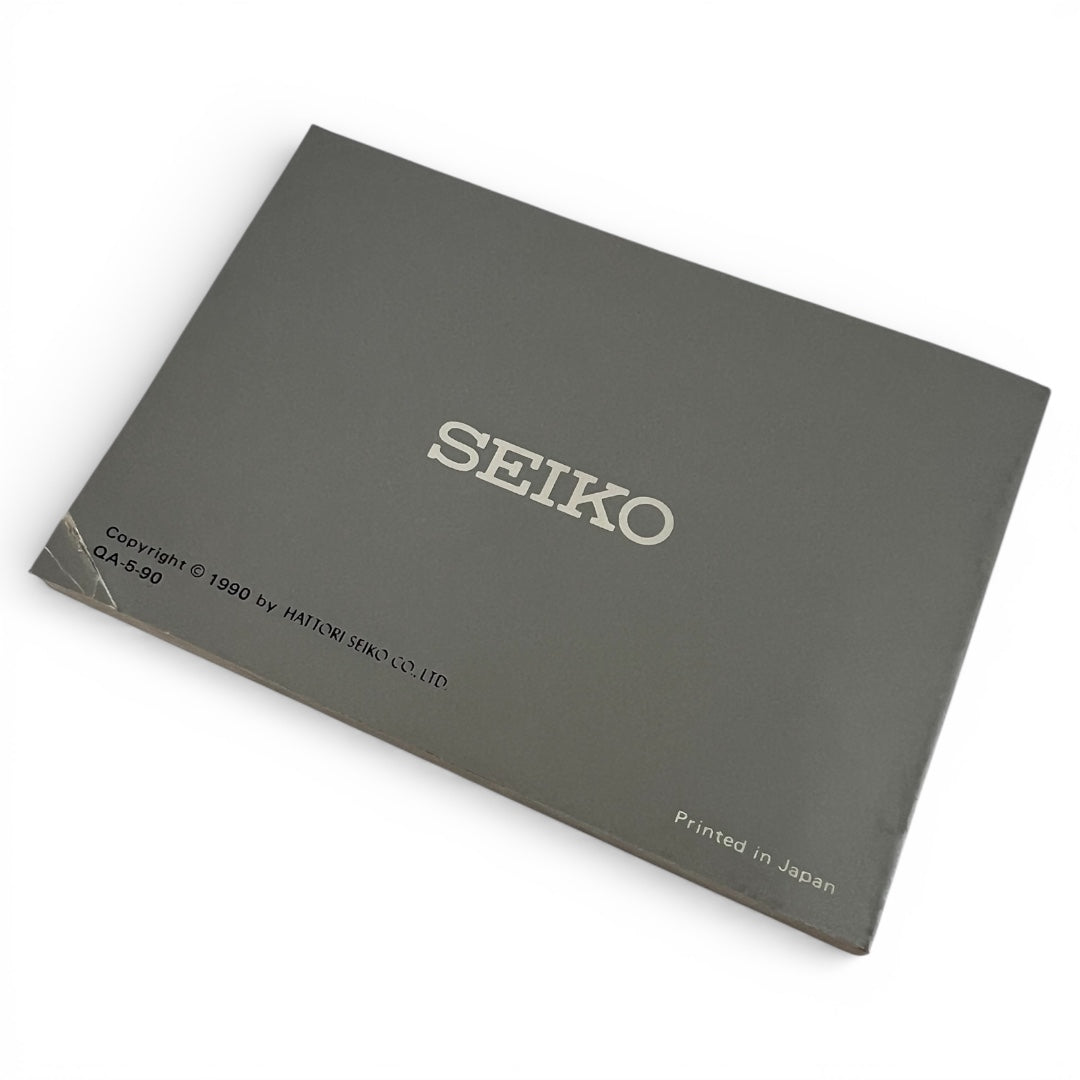 1990 Seiko 8M25 & 8M26 Sports 150 Alarm Chronograph Instruction Booklet