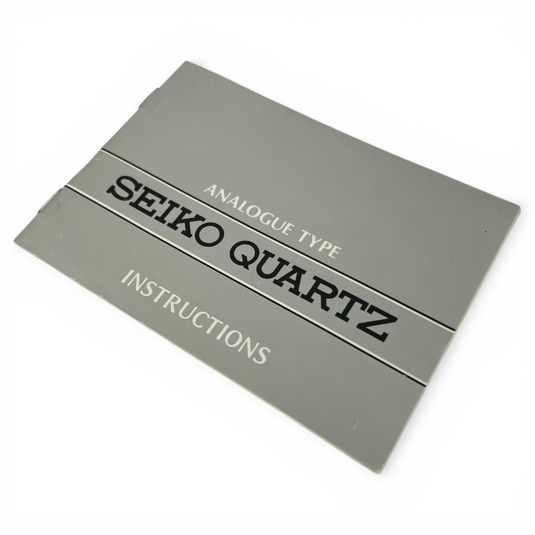 1985 Seiko Quartz Analogue Instruction Booklet