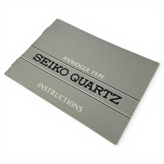 1985 Seiko Quartz Analogue Instruction Booklet