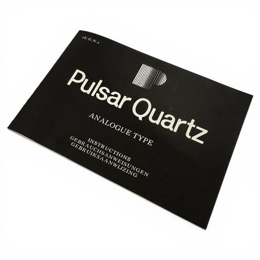 1981 Pulsar Quartz Instruction Booklet