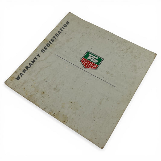 Tag Heuer Warranty Registration Envelope