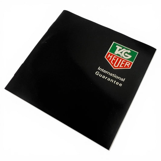 1992 Tag Heuer Formula 1 Guarantee Booklet