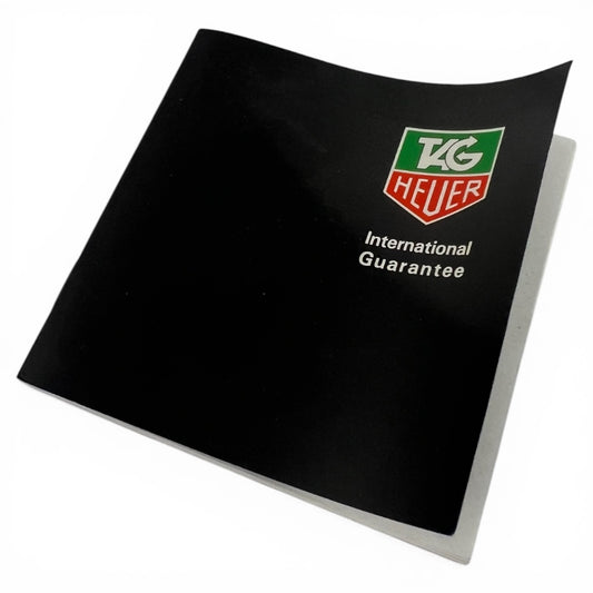 1995 Tag Heuer Formula 1 Guarantee Booklet