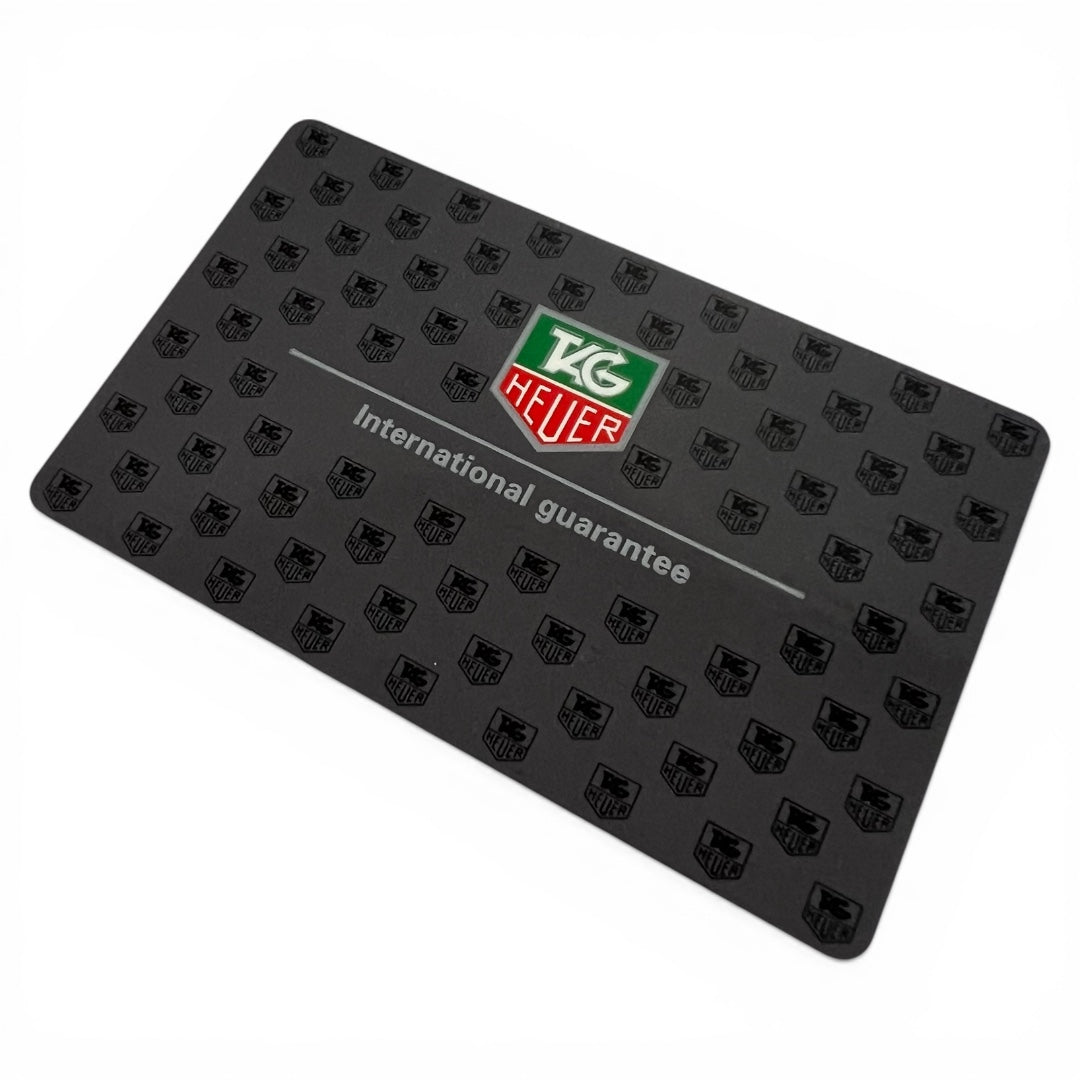 1995 Tag Heuer Formula 1 WA1211 Guarantee Card